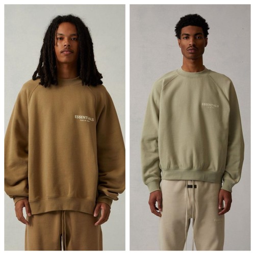 1:1 quality version Flocked Letter Logo Pullover Sweatshirt 3 colors