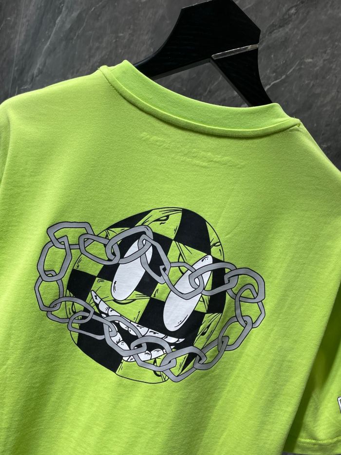 [buy more save more]Green Eyeglasses Smiley tee