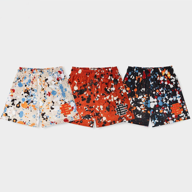  n casual splash ink shorts Three colors