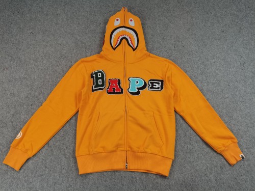 [Buy More Save More] Towel embroidered monogram logo shark zipper hoodie