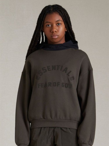 1:1 quality version 3D rubberized logo Patchwork Hoodie