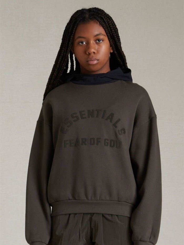 1:1 quality version 3D rubberized logo Patchwork Hoodie