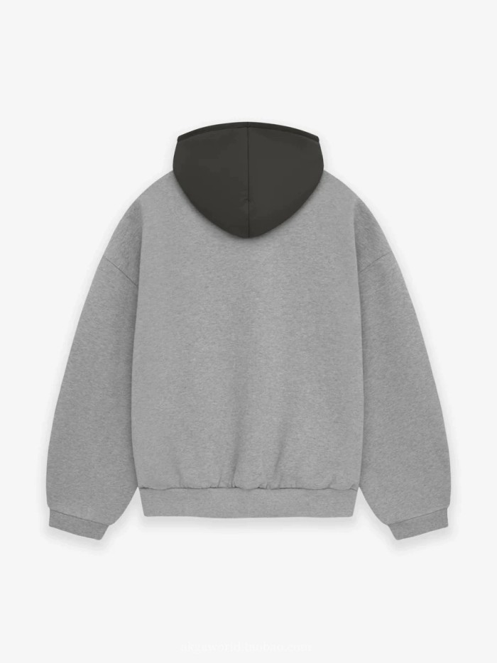 1:1 quality version 3D rubberized logo Patchwork Hoodie