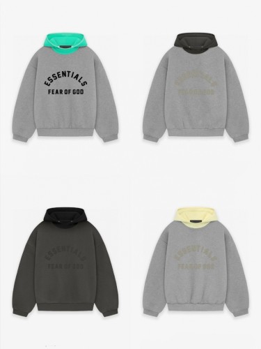 1:1 quality version 3D rubberized logo Patchwork Hoodie