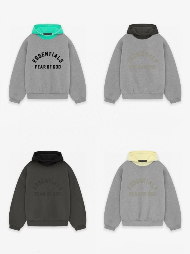 1:1 quality version 3D rubberized logo Patchwork Hoodie