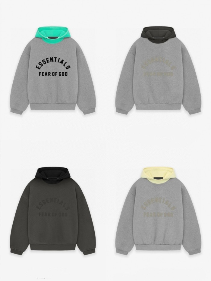 1:1 quality version 3D rubberized logo Patchwork Hoodie