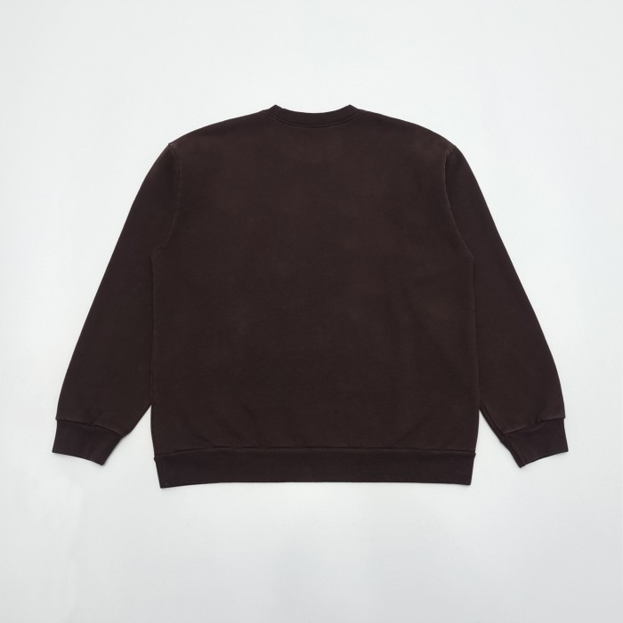 1:1 quality version Square Alphabet Smiley Print Sweatshirt