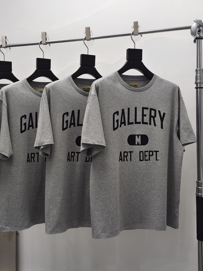 [Big & Tall for weights up to 260 lbs]1:1 quality version Classic Bold Lettering Iron Gray Short Sleeve Tee