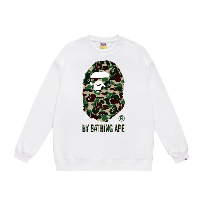 Big Head Logo Print Round Neck Sweatshirt