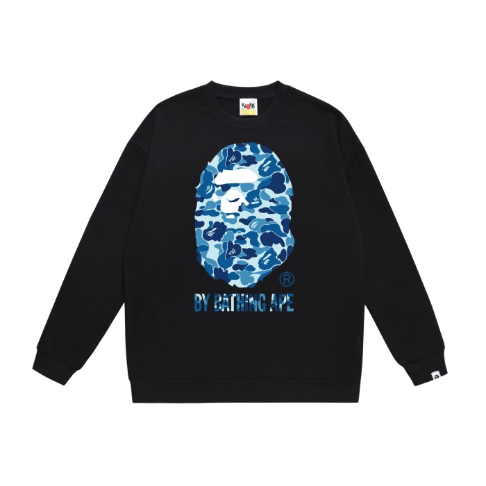 Big Head Logo Print Round Neck Sweatshirt