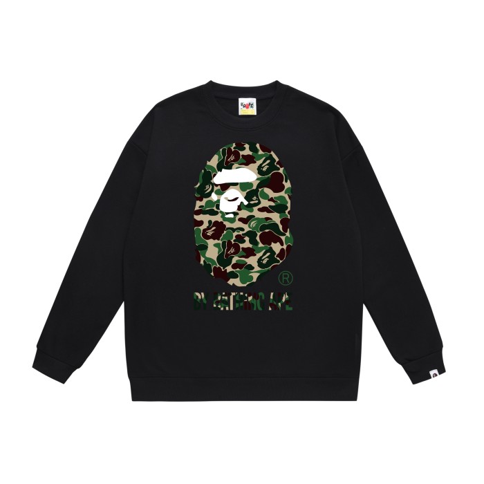 Big Head Logo Print Round Neck Sweatshirt