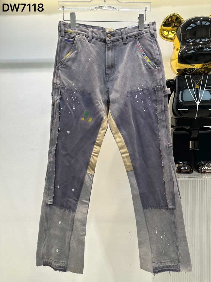 [buy more save more] 1:1 quality version Patchwork in light and dark fabrics Jeans 25280912