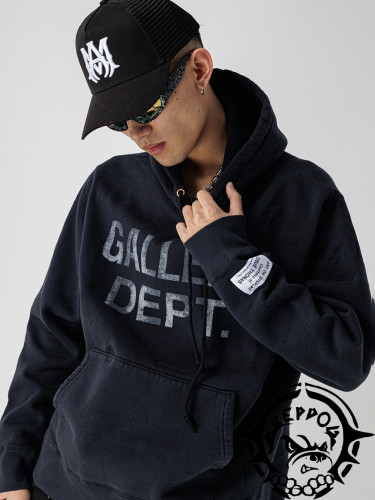 1:1 quality version Hoodie with Haze Black Letter Print on Front Chest