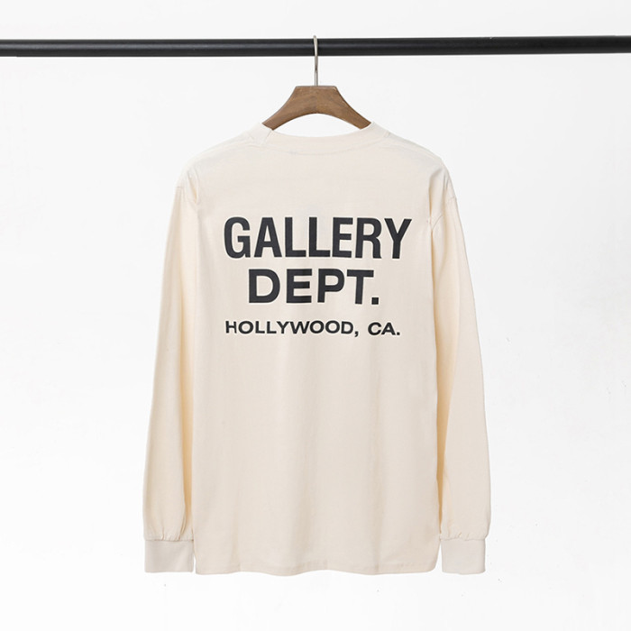 Thin Long Sleeve T-Shirt with Large Printed Lettering on the Back 4 colors