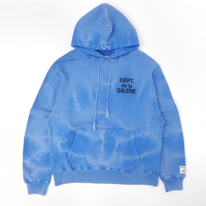[50% Off][Big & Tall for weights up to 260 lbs]1:1 quality version Sky Blue Little G Embroidered Double Sleeve Hoodie 25284095