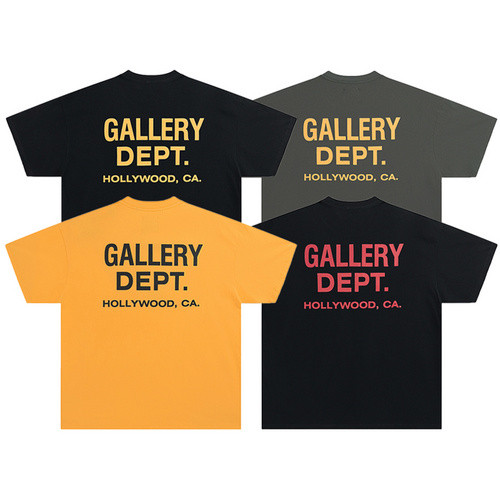 Lemon Yellow Back Letter Print tee 4 colors