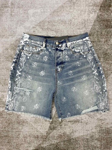 Handmade Yarn Cashew Print Jeans