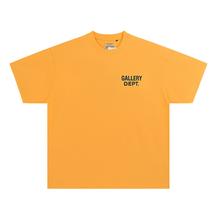 Lemon Yellow Back Letter Print tee 4 colors