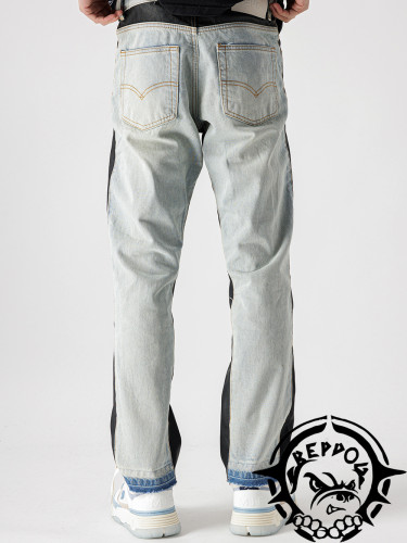 1:1 quality version Little G Fleece Embroidered Jeans
