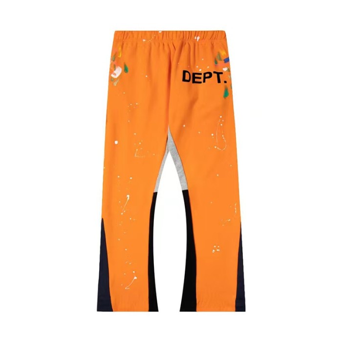   Left leg large monogrammed printed wide leg pants 12 colors