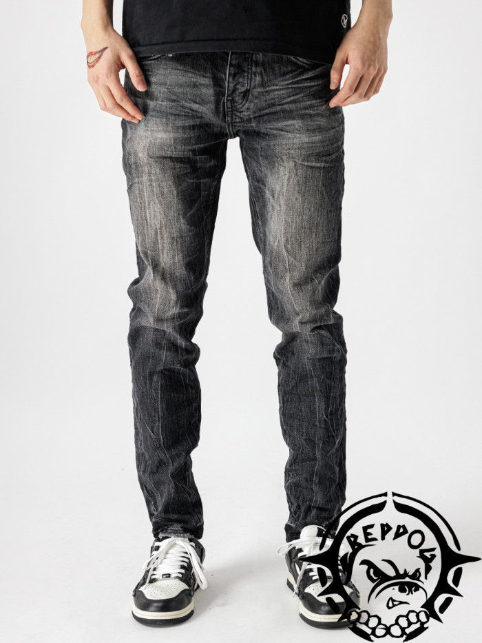 [buy more save more]1:1 quality version Dark and light grain washed black jeans