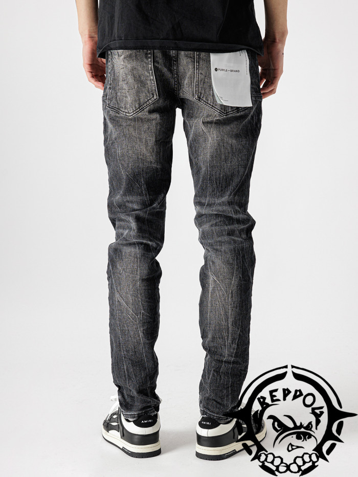 [buy more save more]1:1 quality version Dark and light grain washed black jeans