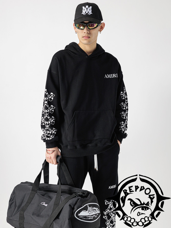 [50% Off]1:1 quality version arm bone print sweatshirt 20577180