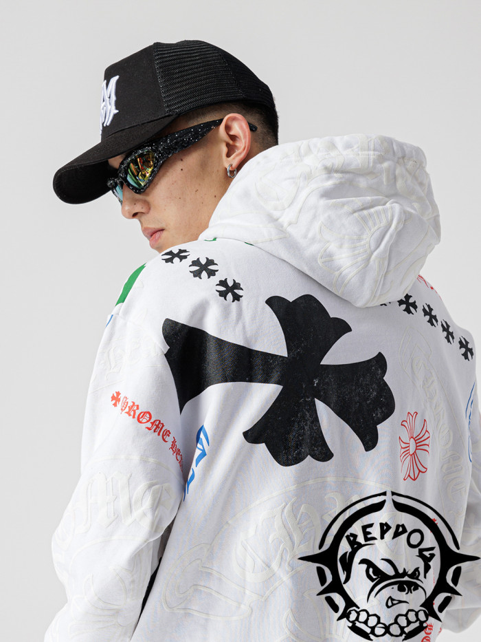 [buy more save more] Big printed hoodie