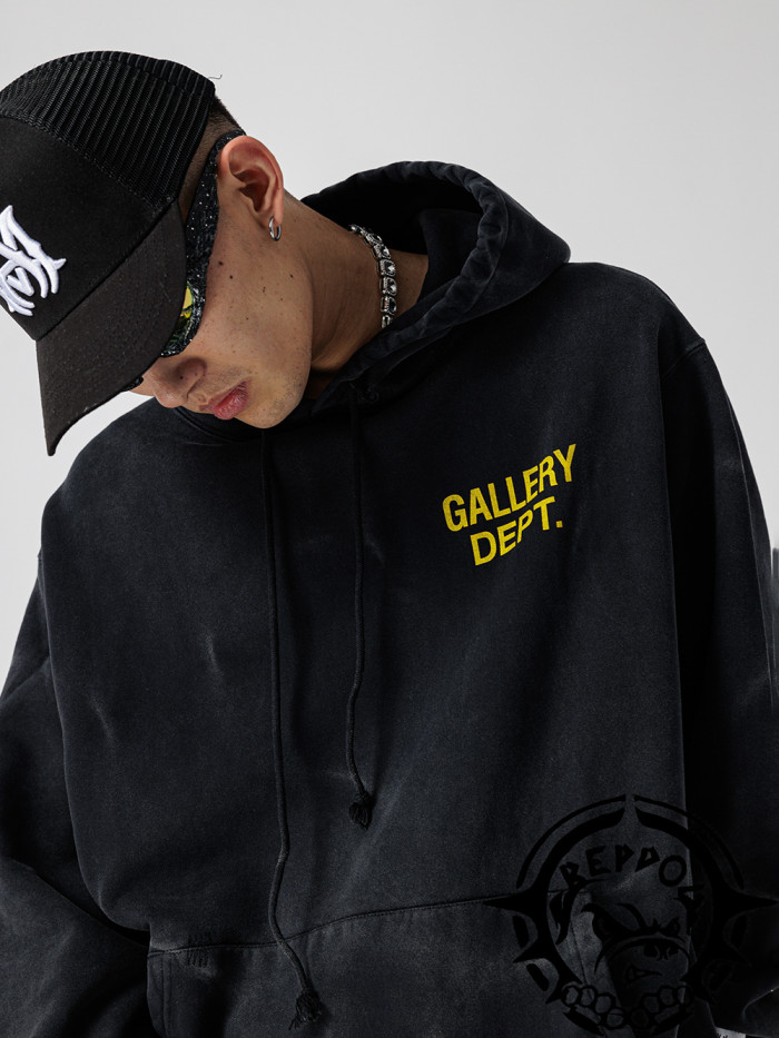   Washed Drawstring Sweatshirt Hoodie