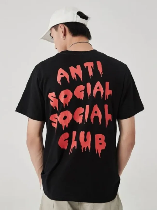 [buy more save more] INS style dissolved letters cotton round neck tee 2 colors