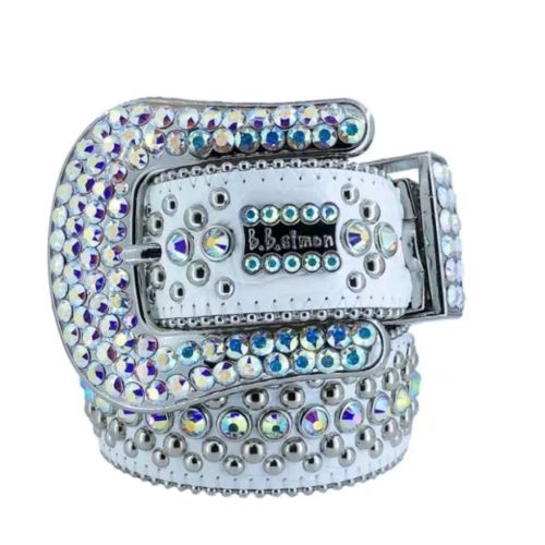 [50% Off]1:1 quality version Two-color rhinestone studded belt 25364652