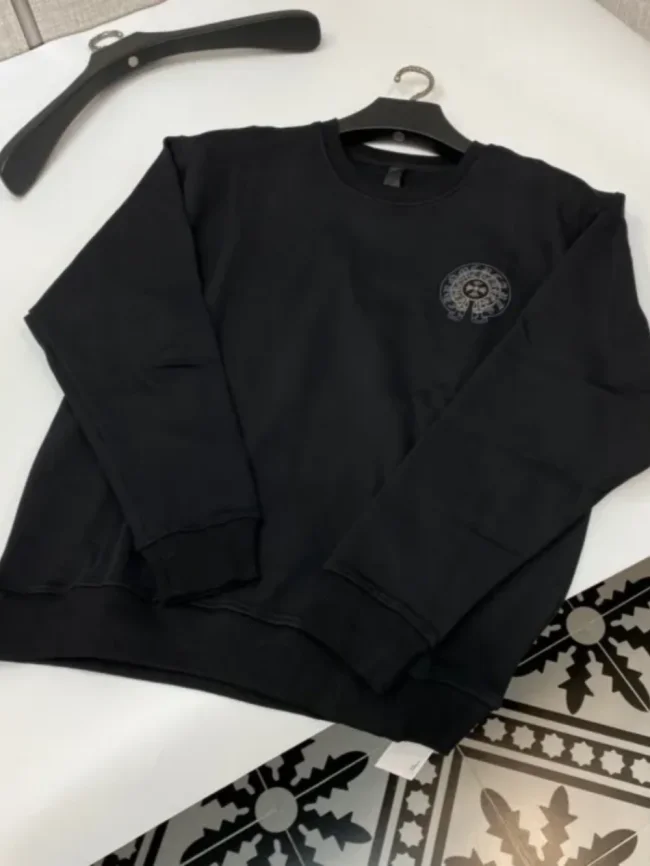 1:1 quality version Double crewneck pullover with horseshoe print Sweatshirt 2 colors