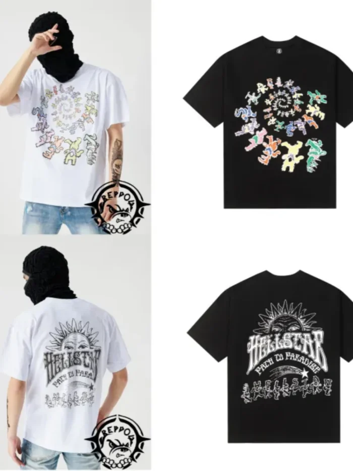 [buy more save more] 1:1 quality version Dynamic fluorescent miniature printed tee 2 colors
