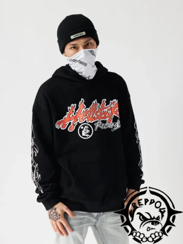 Tour Theme Flower Arm Print Hoodie