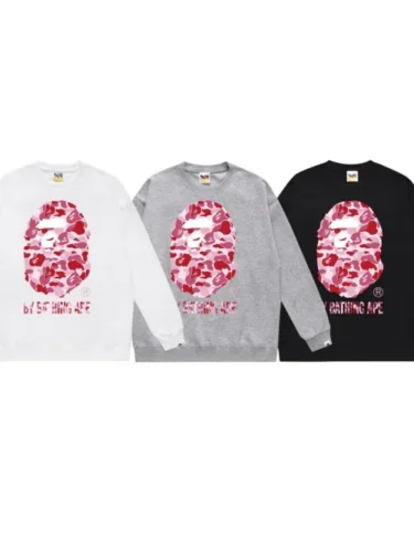 Big Head Logo Print Round Neck Sweatshirt