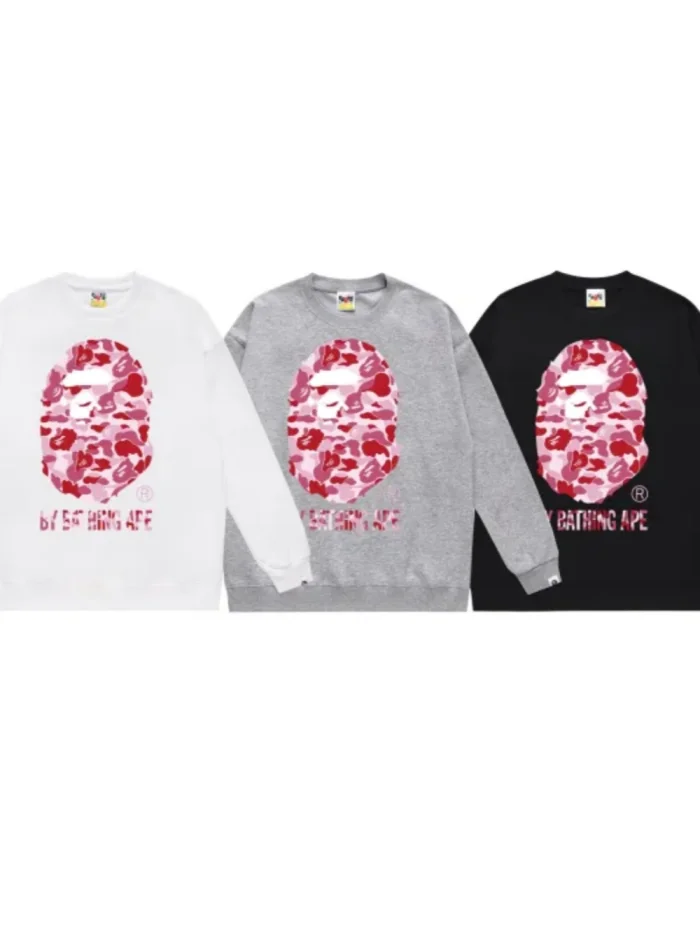Big Head Logo Print Round Neck Sweatshirt