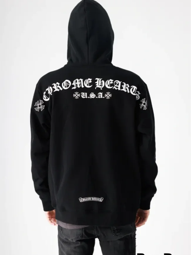 1:1 quality version T-banner print zipper hoodie