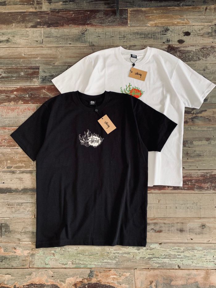 [50% Off]1:1 quality version Year of the Dragon Printed Short Sleeve Tee 2 colors 25393079