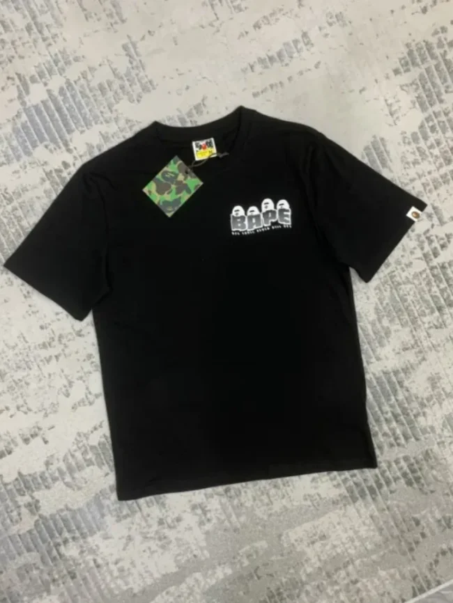 [buy more save more] Ape Head Back Lettering Graffiti Short Sleeve tee 2colors