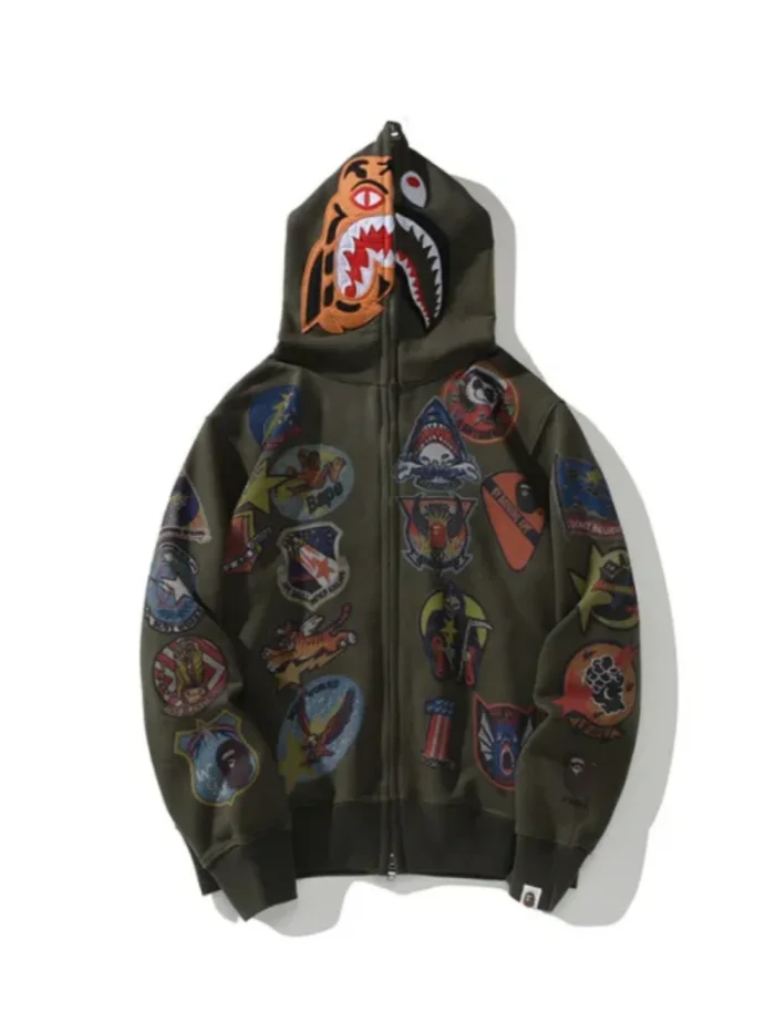 [buy more save more] Multi Cartoon Print Hooded Sweatshirt