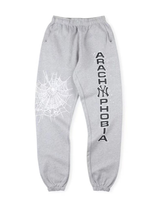 Monochrome Spider Web Monogrammed Sweatpants