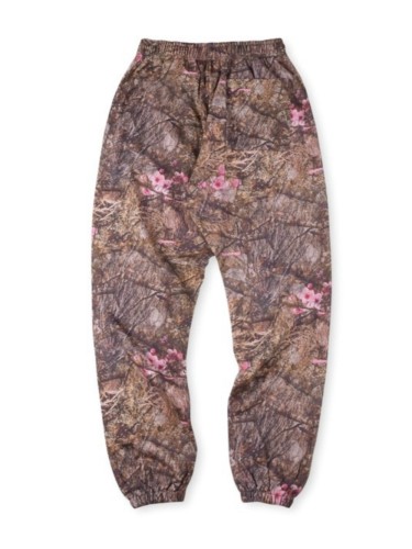 Tree print floral foam monogrammed padded sweatpants