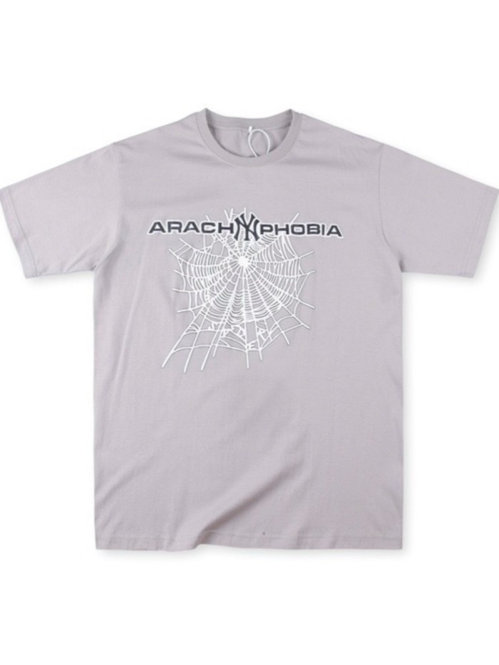 Phobia NY White Spider Web Print Tee