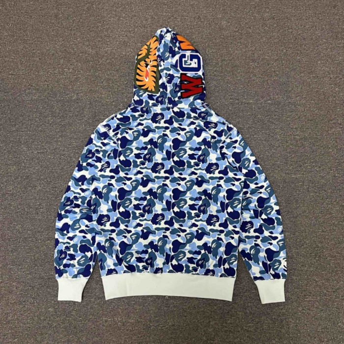  1:1 quality version Classic Shark Head Embroidered Hoodie 3 colors