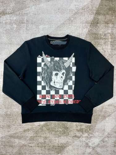 [buy more save more] 1:1 quality version Bullhorn Skull Digital Direct Print Pullover Sweatshirt