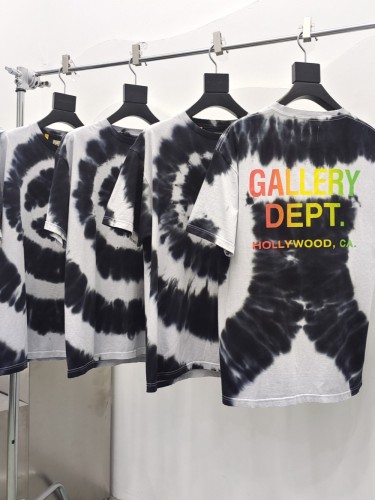 1:1 quality version Antiwar Illusion Alphabet Print Handmade Tie-Dye Tee