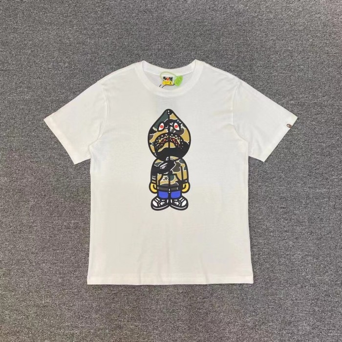 [buy more save more]1:1 quality version Ape Head Camouflage Cartoon Print Round Neck Tee 22 colors