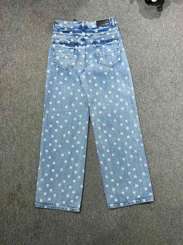 [buy more save more] 1:1 quality version All-over AM monogrammed teardrop print jeans