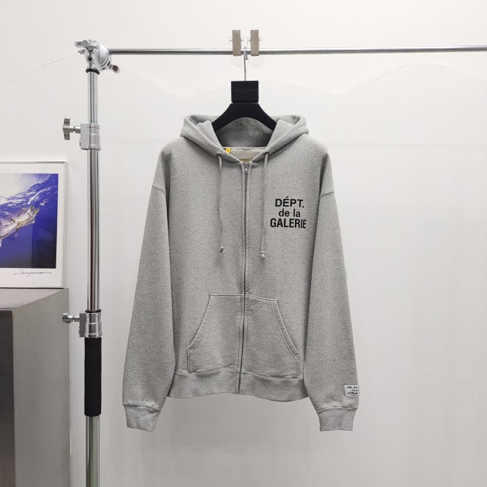 [Big & Tall for weights up to 260 lbs]1:1 quality version Classic French Letter Print Zipper Hoodie