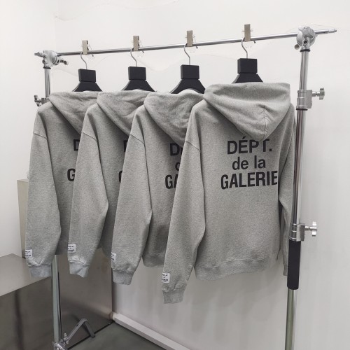 1:1 quality version Classic French Letter Print Zipper Hoodie